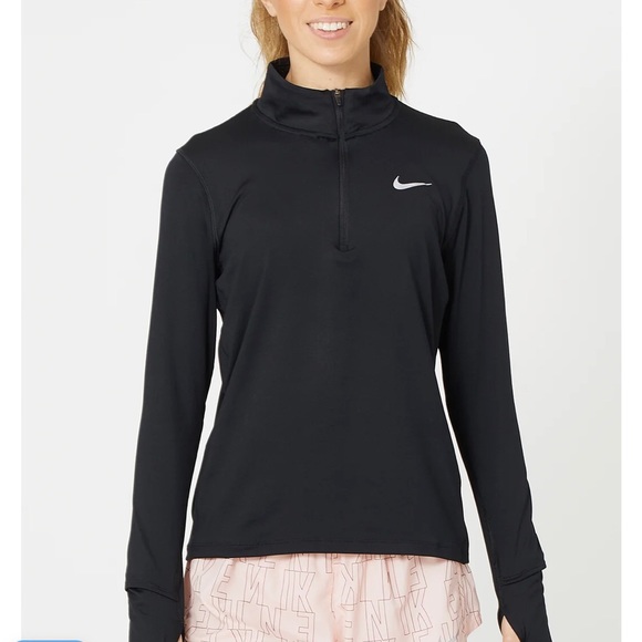 Nike Tops - Woman’s NIKE RUNNING HALF-ZIP DRI-FIT (BLACK) Large